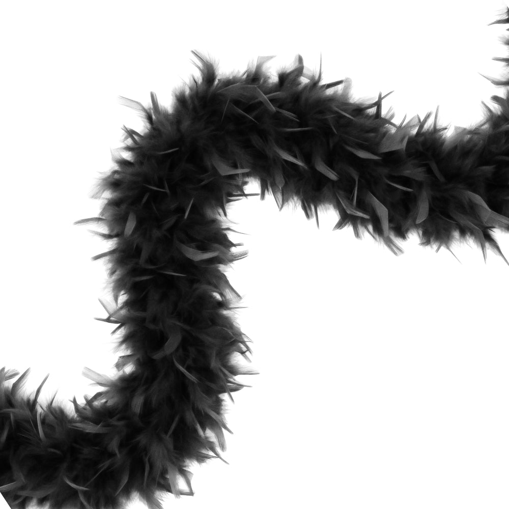 Burlesque Black Feather Boa